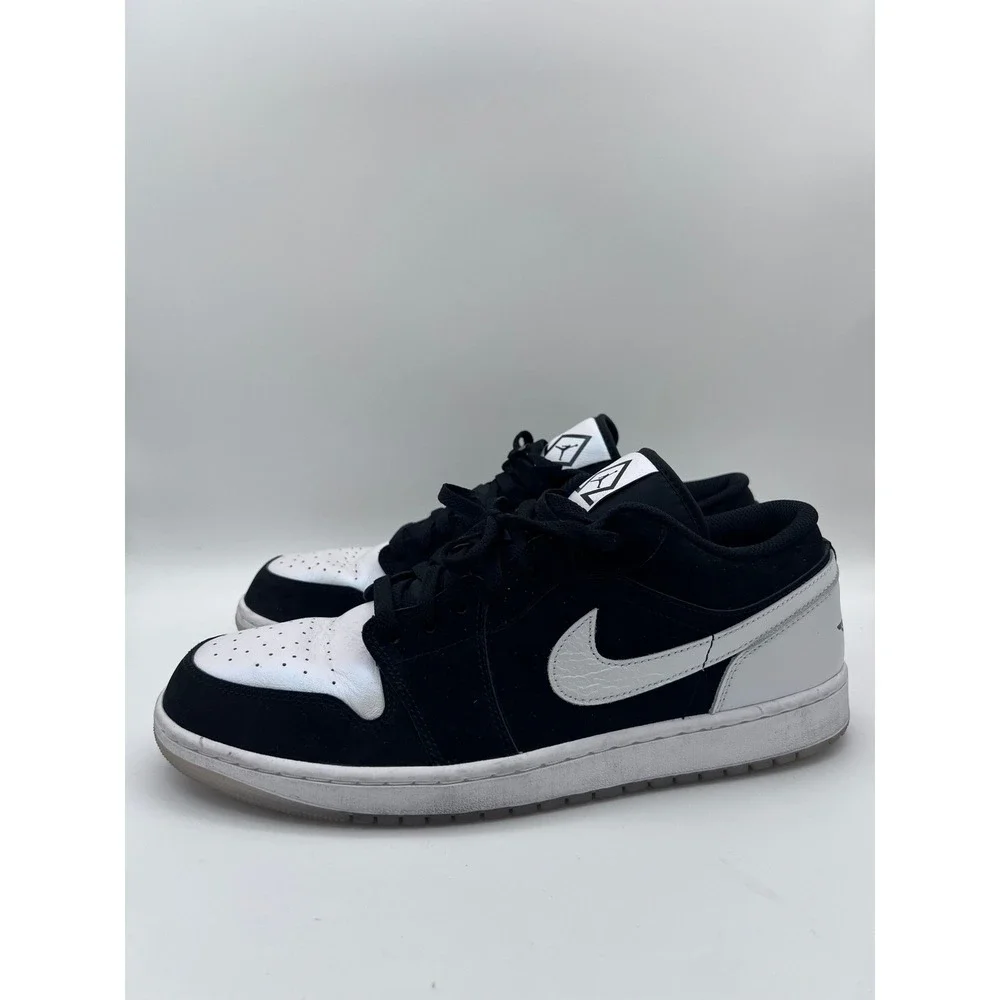 Nike Air Jordan 1 Low Diamond Shorts Black White DH6931-001 Mens Size 13 Sneaker